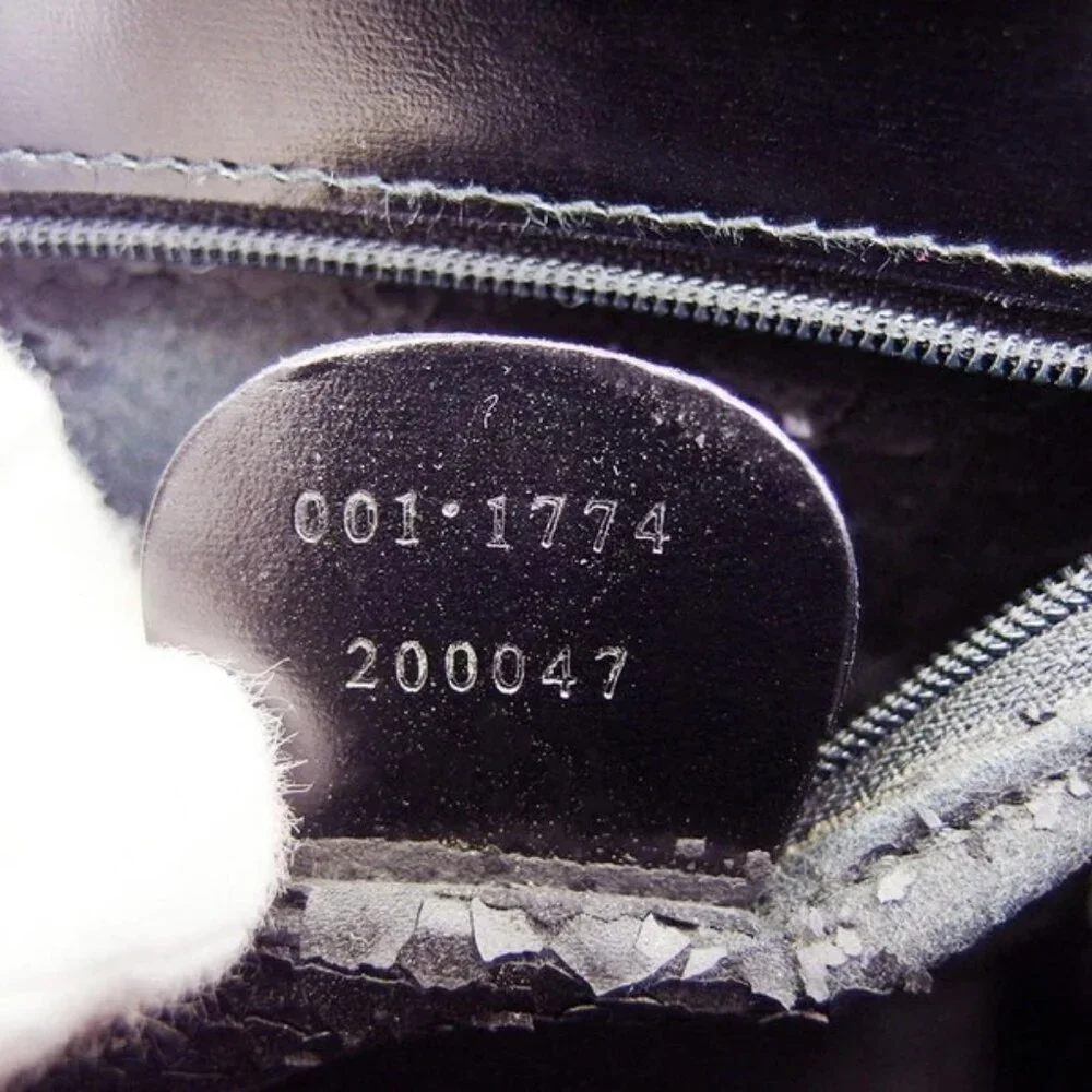 GUCCI handbag logo plate leather x silver hardware Authentic Used t23793 - Picture 8 of 8